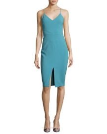 Brooklyn Slit-Front Slip Dress at Neiman Marcus